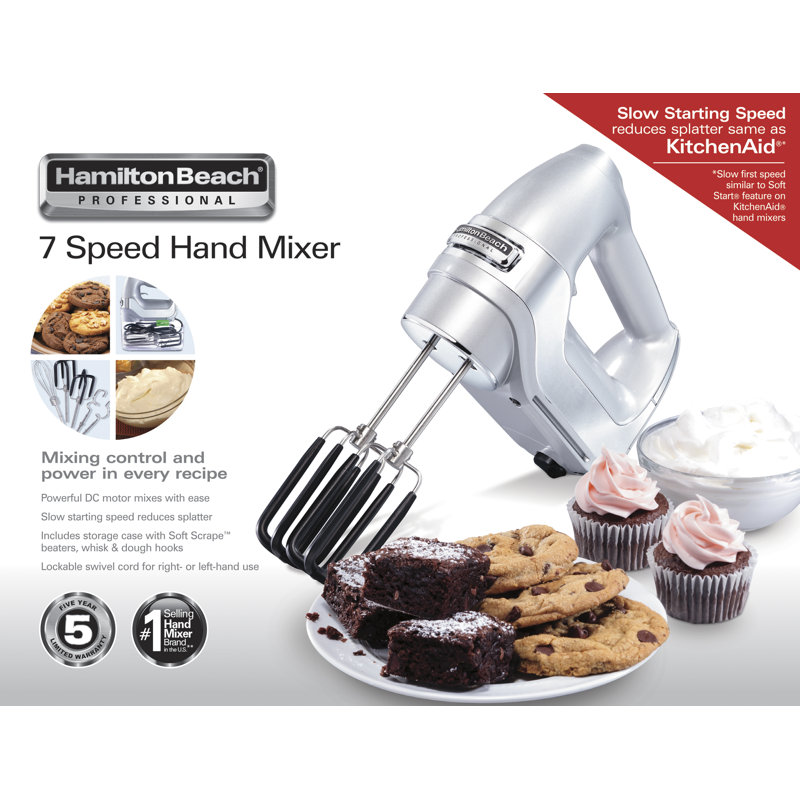 Hamilton Beach® Professional 7 Speed Hand Mixer & Reviews Wayfair